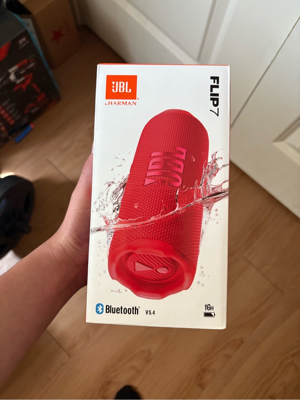 JBL Flip7 Portable Bluetooth Speaker - Red